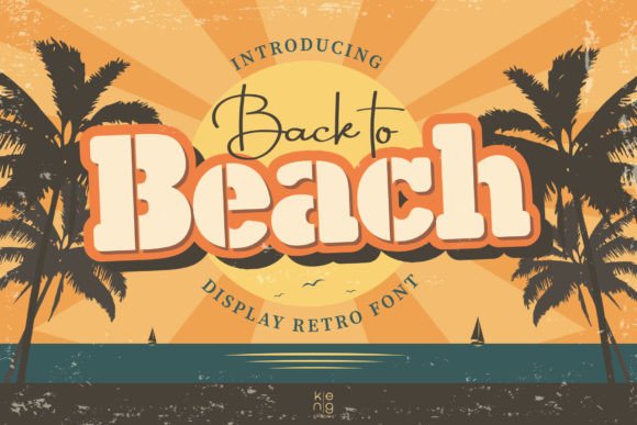 Back to Beach: Retro Font for Bold Designs