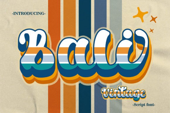 Bali Vintage: Elevating Design with Retro Bold Typography