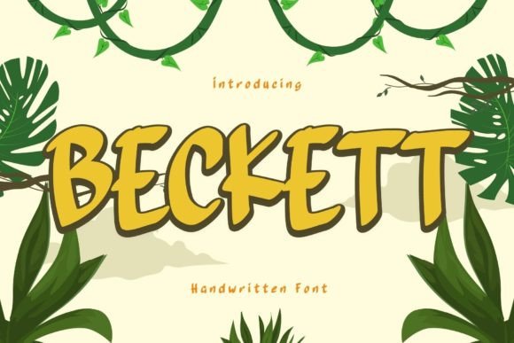 Beckett: The Playful Handwritten Font for Authentic Designs