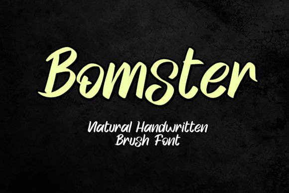 Bomster: The Natural Handwritten Font