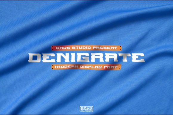 Denigrate: A Modern Display Font for Dynamic Branding