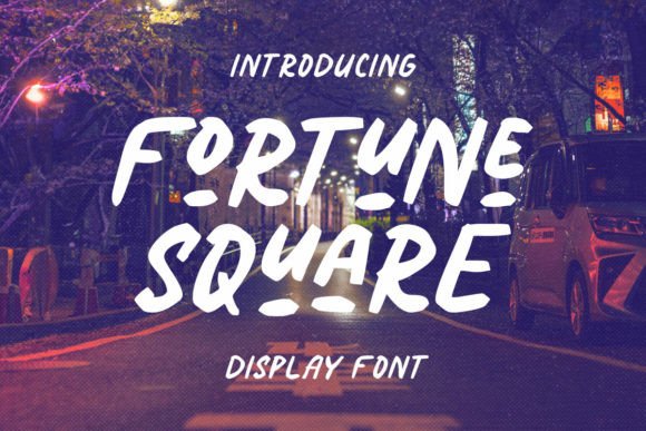 Fortune Square: Elevating Brand Identity with Bold, Handwritten Typography