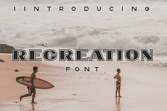 Recreation: A Versatile Display Font for Modern Design Projects
