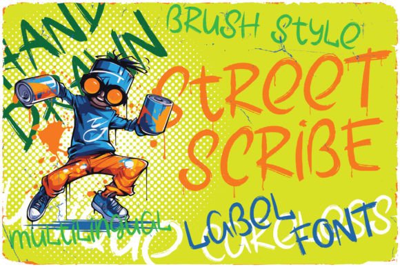 Street Scribe: A Quirky Display Font for Joyful Designs