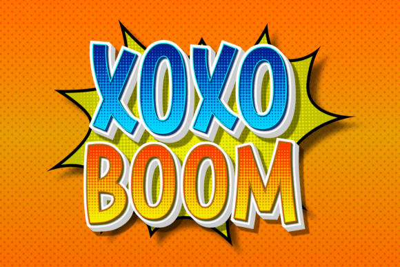 Unleash Joy with Xoxo Boom Display Font